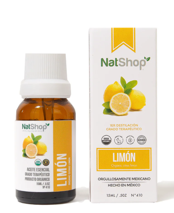 Aceite Esencial de Limón Orgánico 15ml NatShop