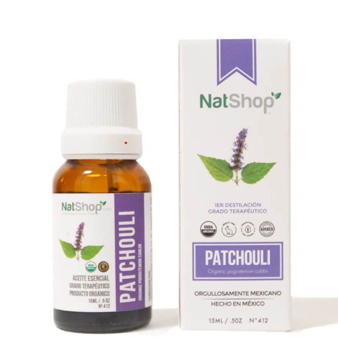 Aceite Esencial de Patchouli Orgánico 15ml NatShop