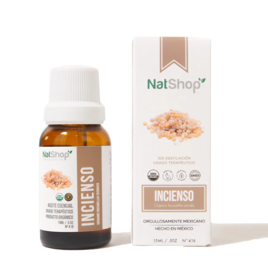 [78447382416] Aceite Esencial de Incienso Orgánico 15ml NatShop