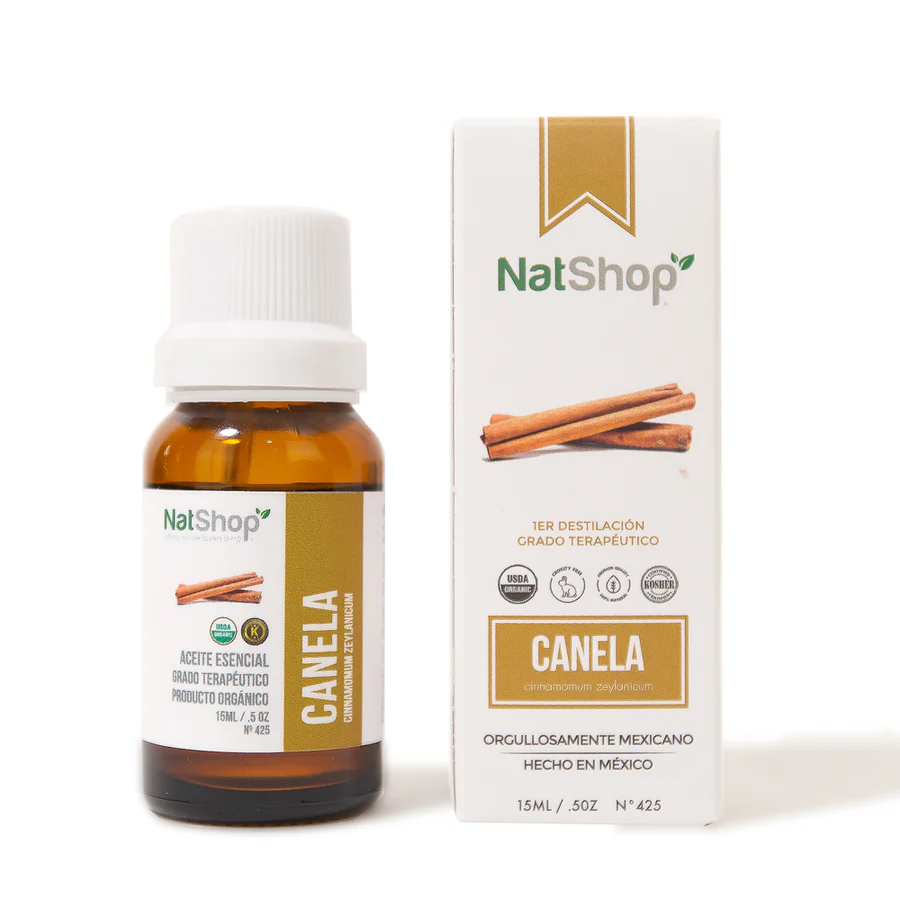 [78447382425] Aceite Esencial de Canela Orgánico 15ml NatShop