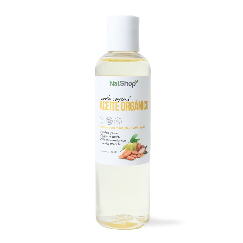 [784473382428] Aceite Base Orgánico 120 ml NatShop