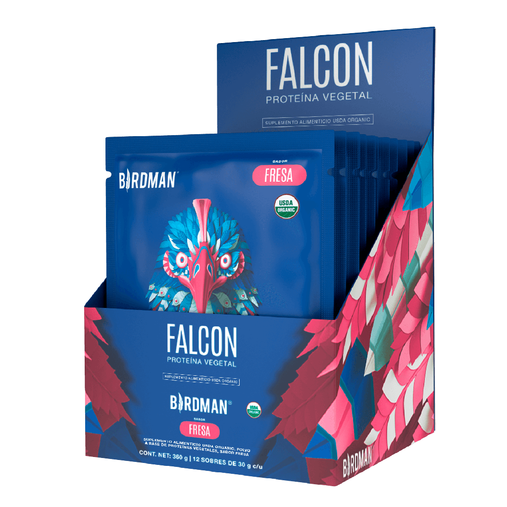 [7503025737690] Falcon sobre de proteína sabor Fresa 30gr (Birdman)