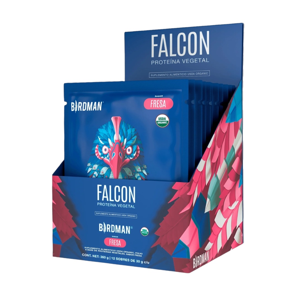 Falcon sobre de proteína sabor Fresa 30gr (Birdman)