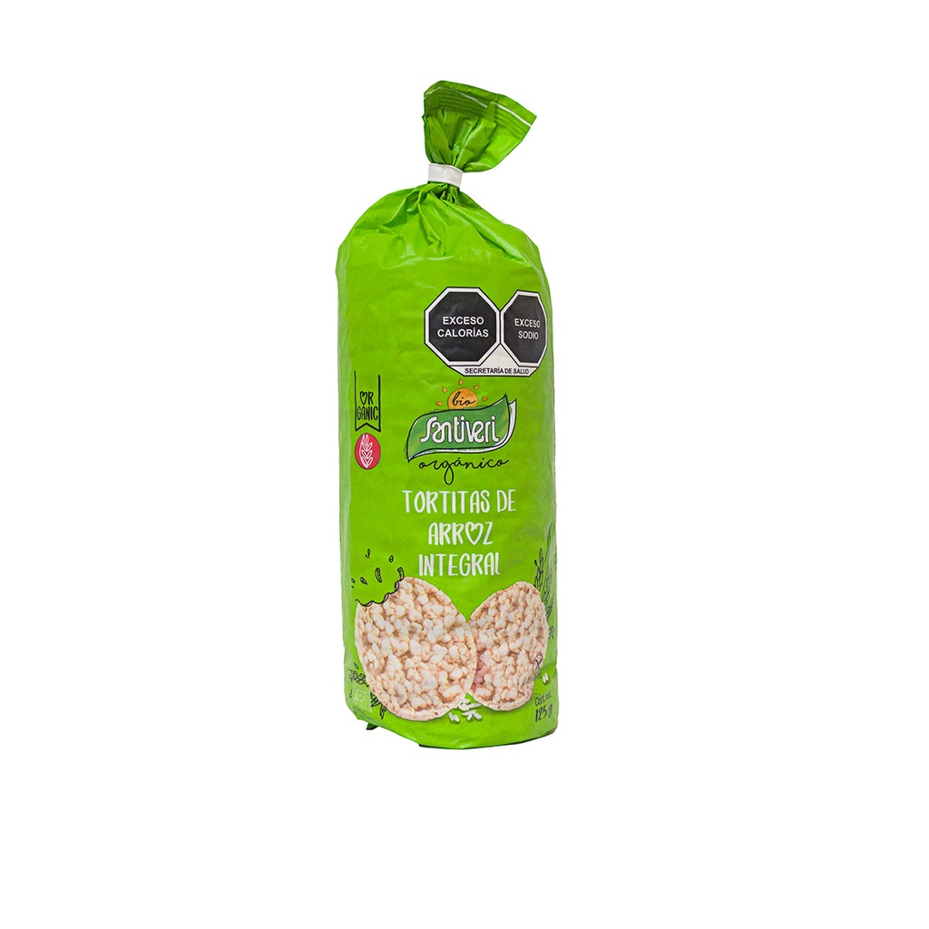 [8412170014602] Tortitas de Arroz Integral s/sal 125 G (Santiveri) 
