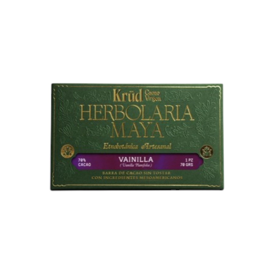 Barra de cacao c/ Vainilla 70gr (Krud)
