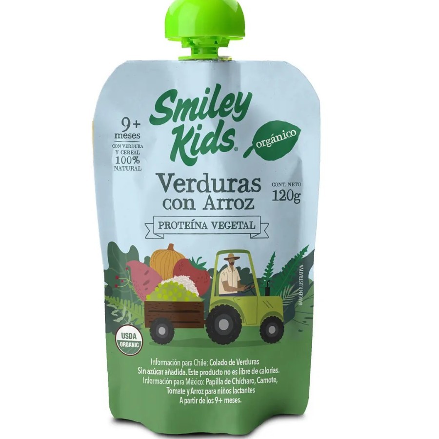[7804650970668] Arroz con verdura 120gr (Smiley Kids)