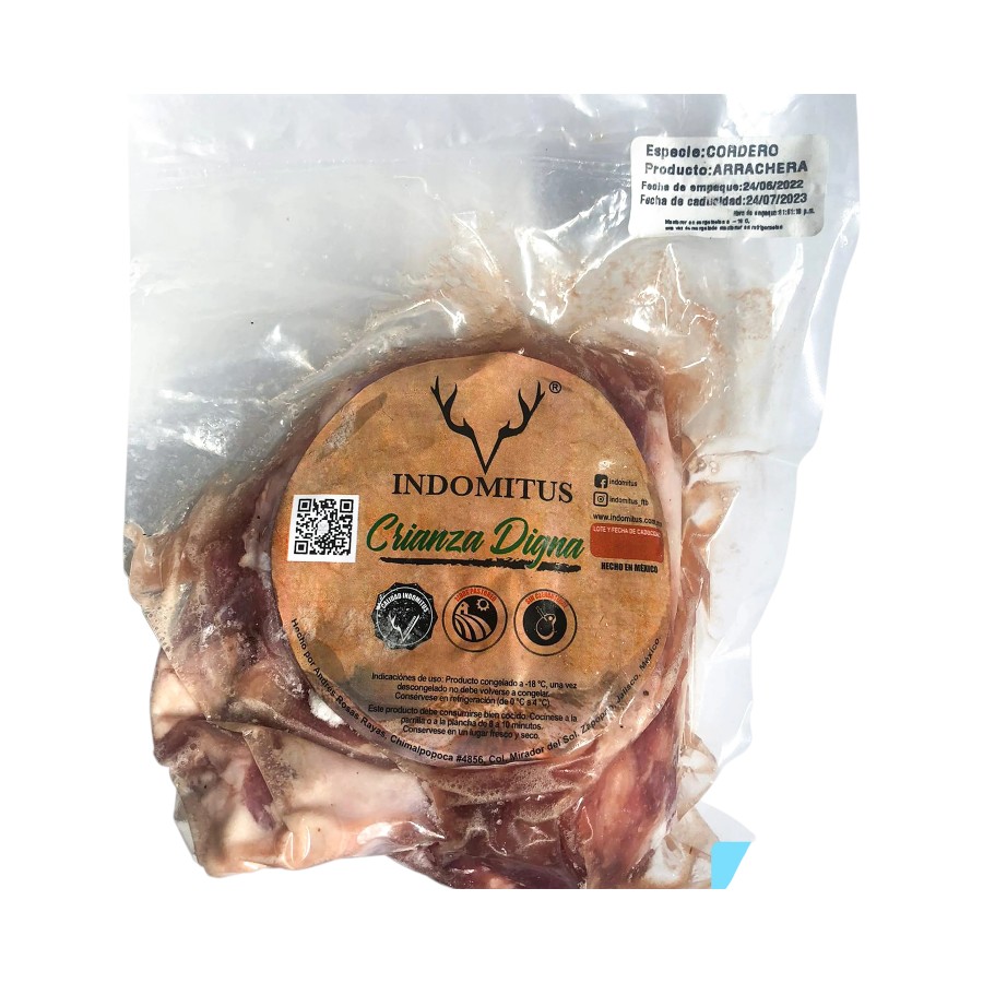 [ARRACHERACORDERO] Arrachera de Cordero 500g (Indomitus)