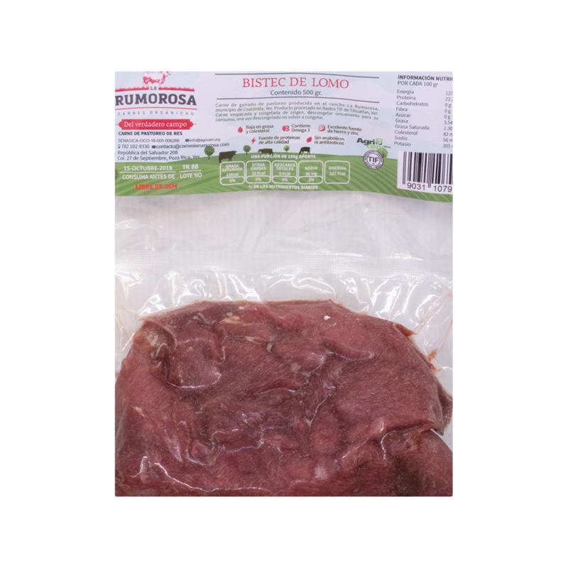 Bistec de lomo 500g (LA RUMOROSA)