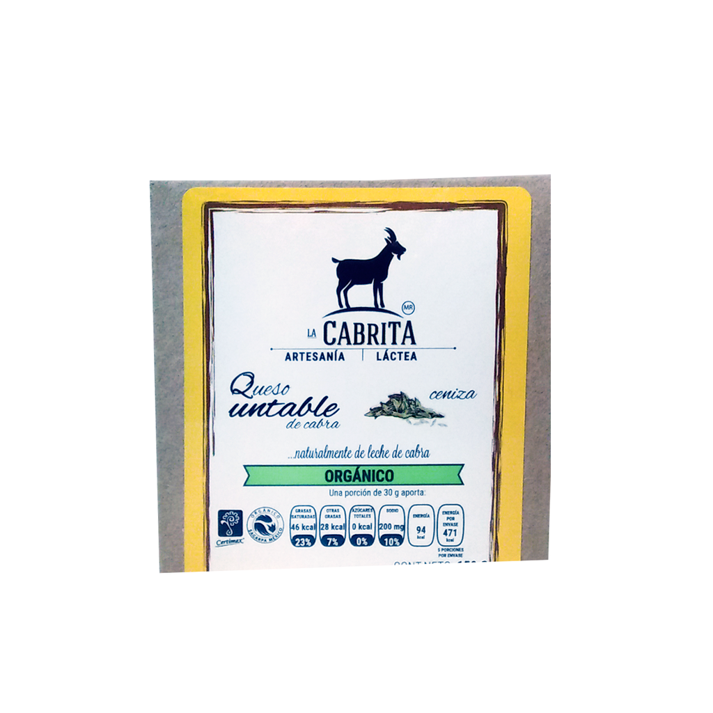 Queso untable ceniza 150 g (La Cabrita)