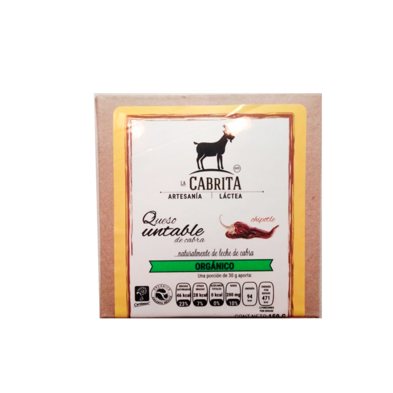 Queso untable chipotle 150 g (La Cabrita)