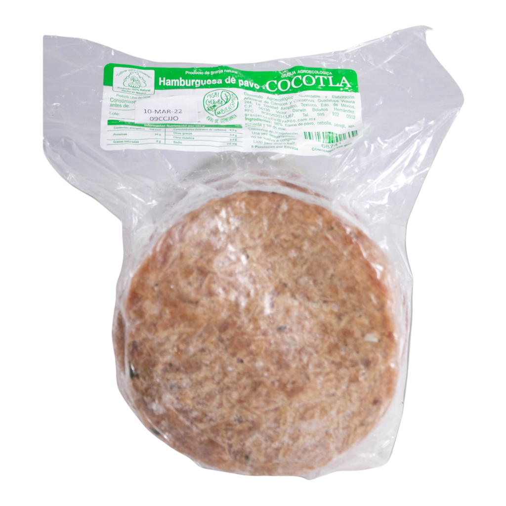Hamburguesa de pavo (Cocotla)