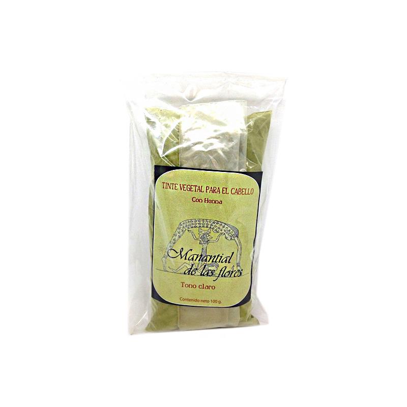 Tinte vegetal de henna claro 100grs (Manantial)