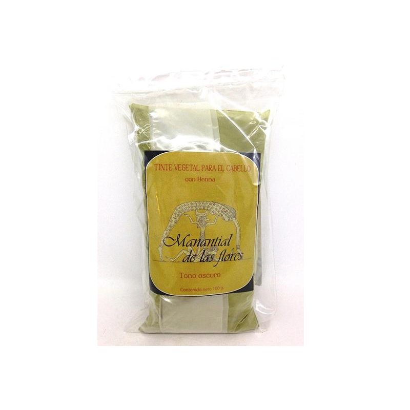 Tinte vegetal de henna oscuro 100grs (Manantial)