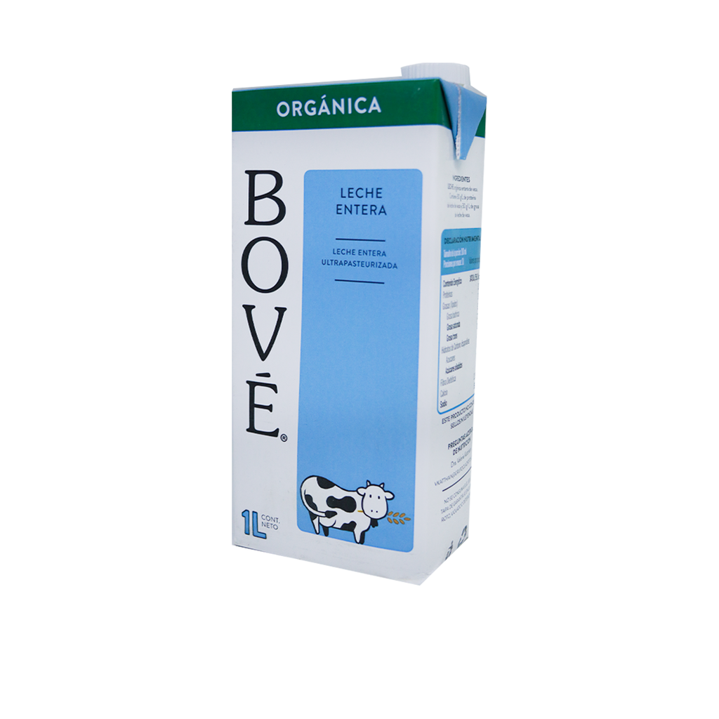 Leche Entera Orgánica 1L Bové