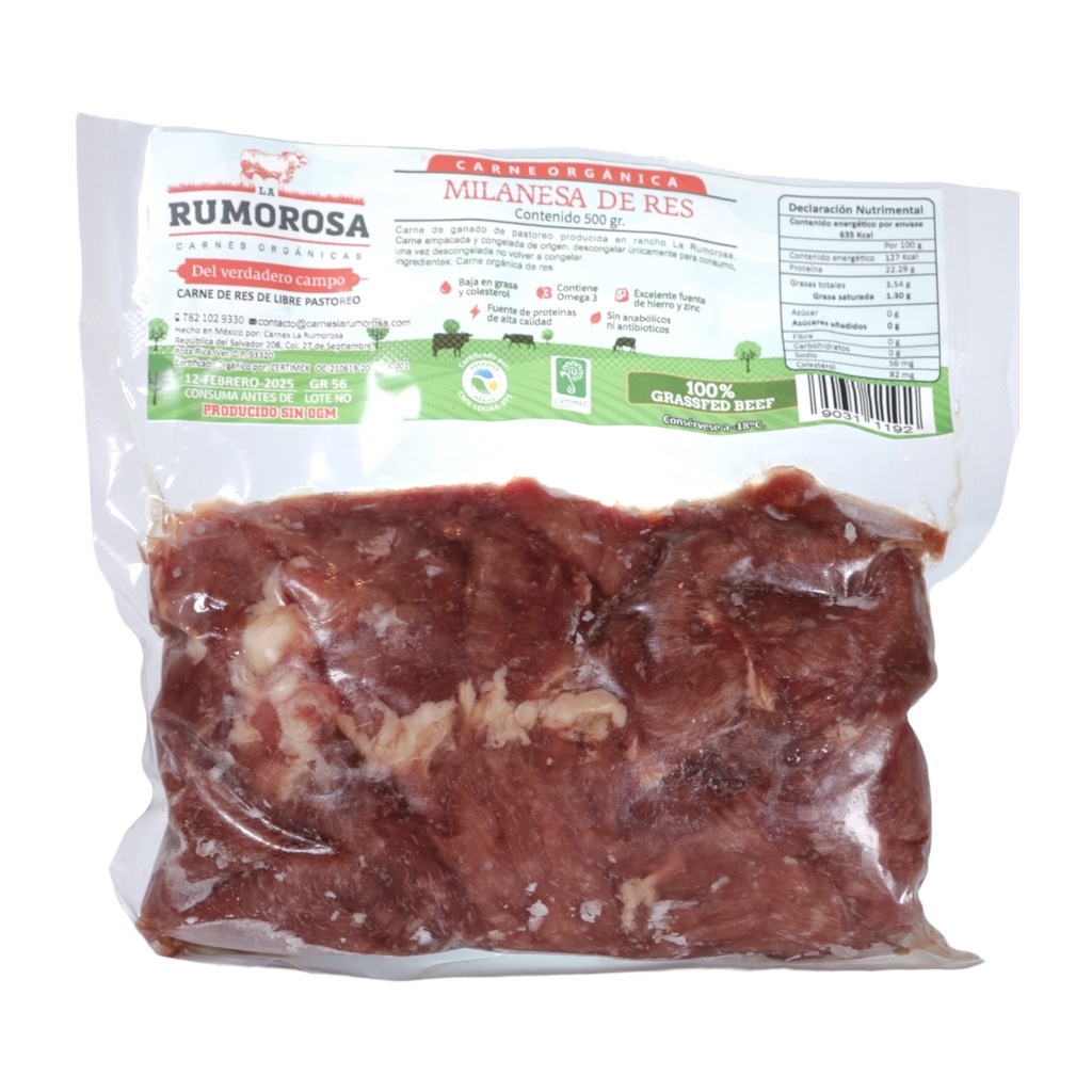 Milanesa 500 grs(La Rumorosa)