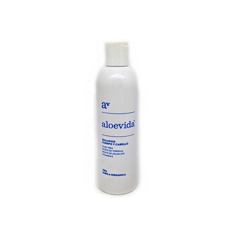 Shampoo para Cuerpo y Cabello 70% Aloe 280 ml (Aloe Vida)