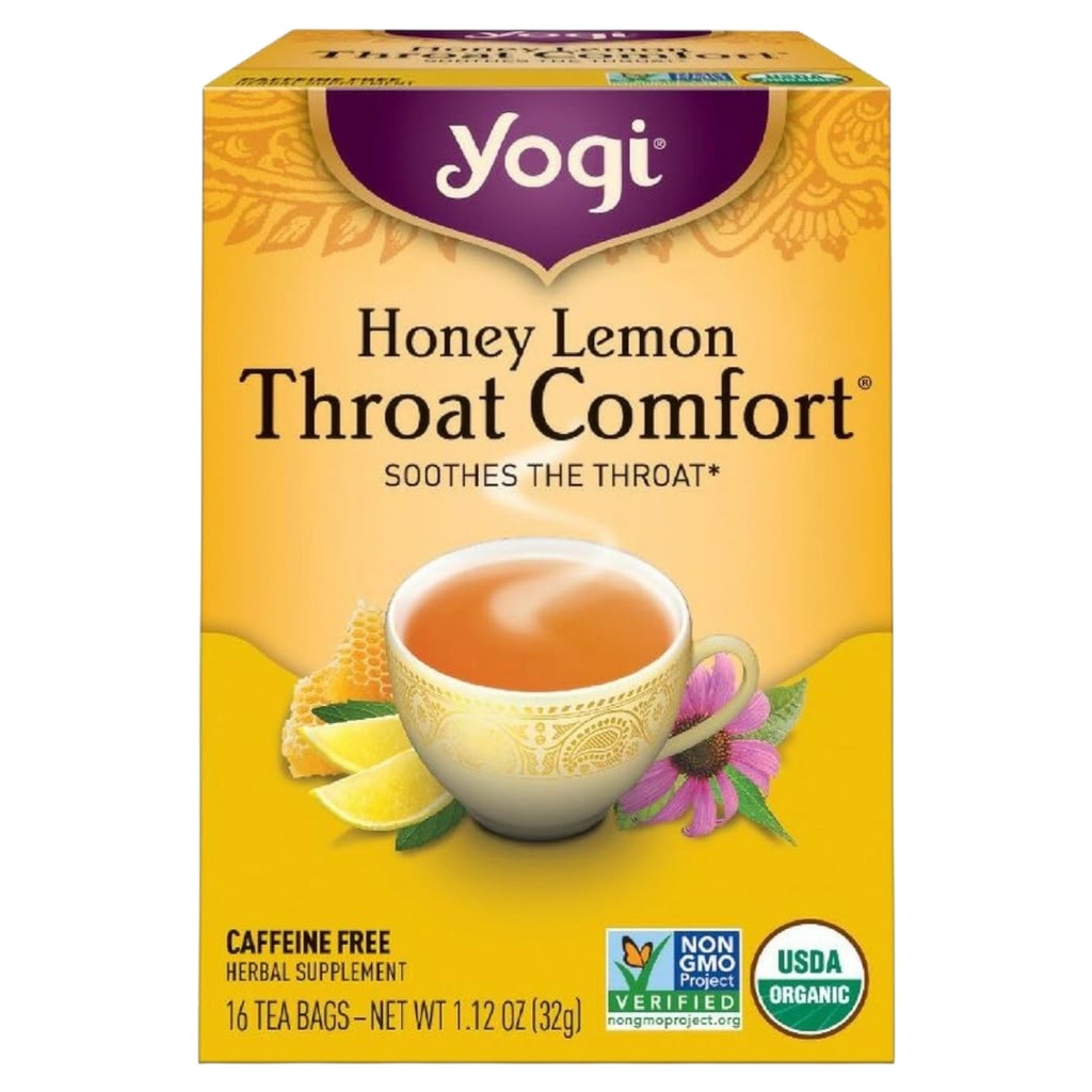 [076950450561] Te Honey Lemon Throat Comfort 32g 16pz (Yogi)