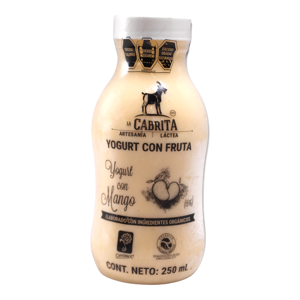 Yogurt cabra mango 250 ml (La Cabrita)
