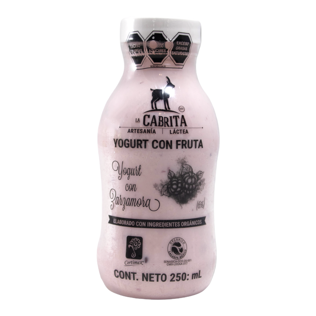 Yogurt cabra zarzamora 250 ml (La Cabrita)