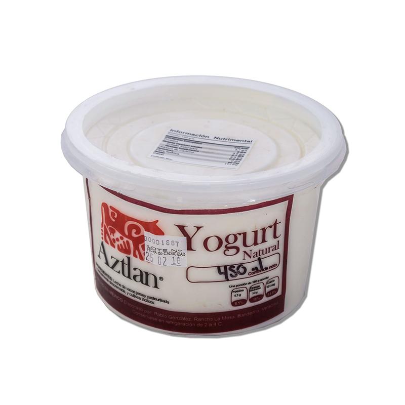 Yogurt Natural Entero 450 ml (Aztlan)