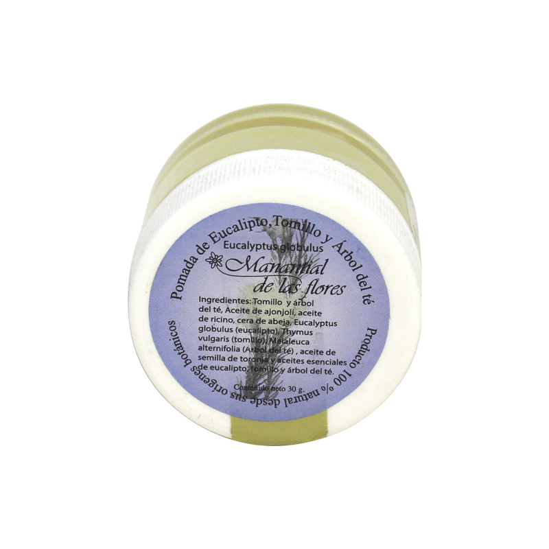 Pomada de Eucalipto Arbol de Te y Tomillo 30g (Manantial)