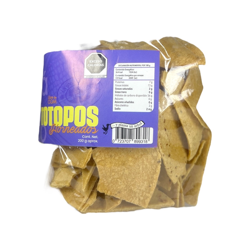 [0723707899318] Totopos horneados 200 g (La Cocina Verde)
