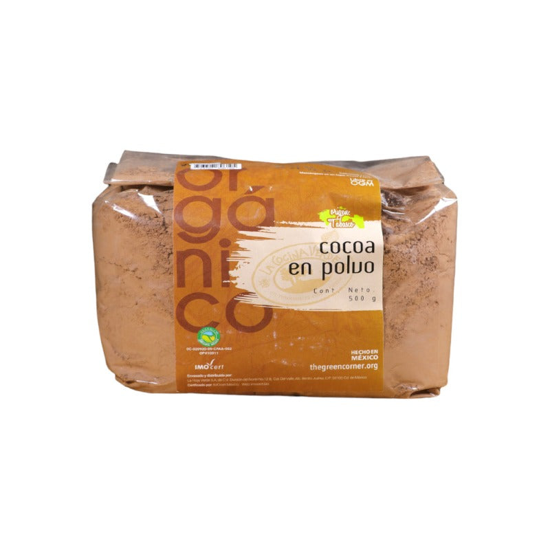 [0723707896195] Cocoa en polvo 500 g (La Cocina Verde)