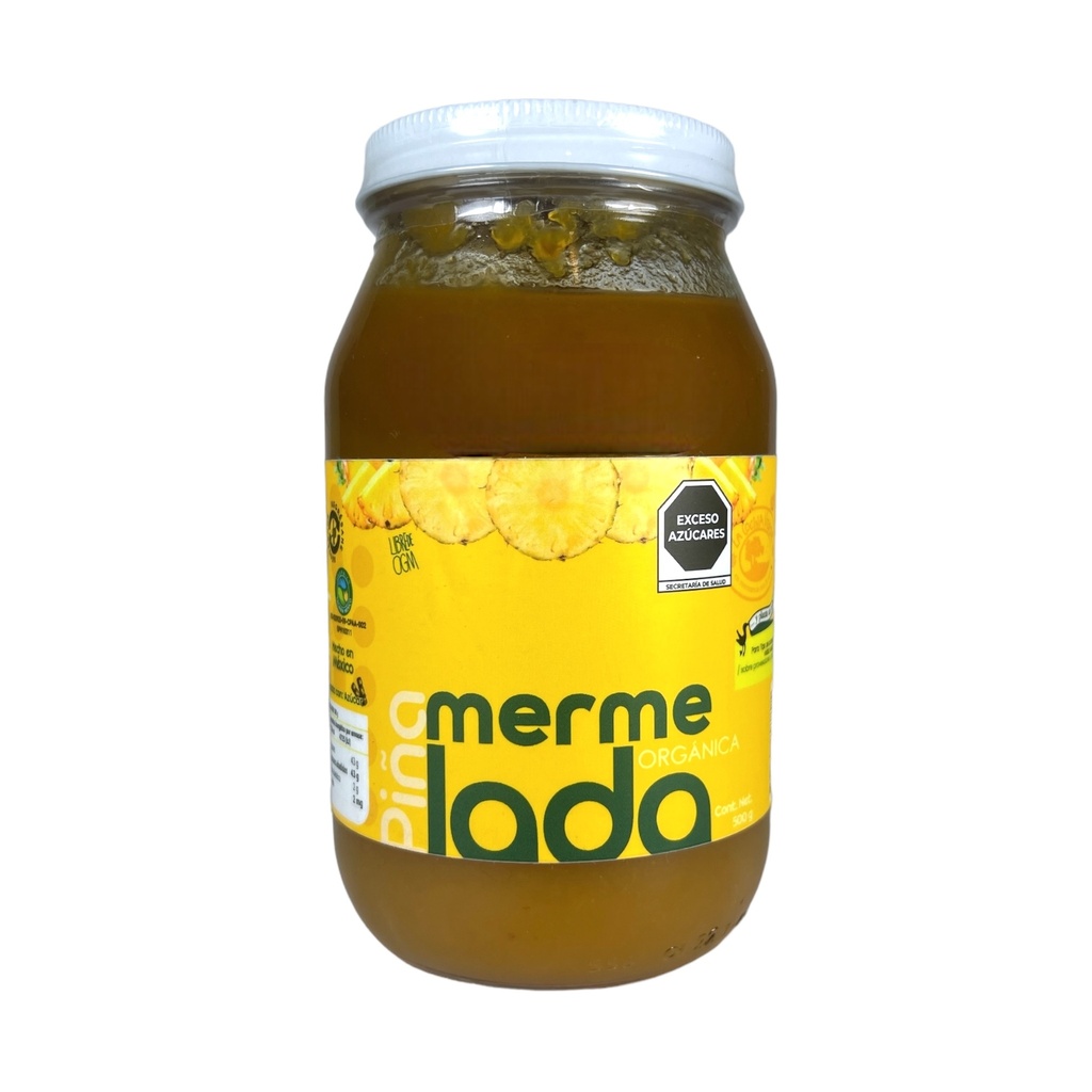 Mermelada de Piña con Azúcar Orgánica 500 g La Cocina Verde