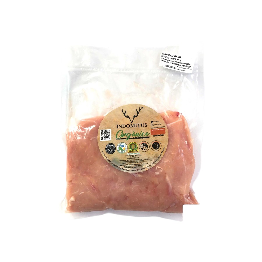 Fajitas de Pollo 500g (Indomitus)