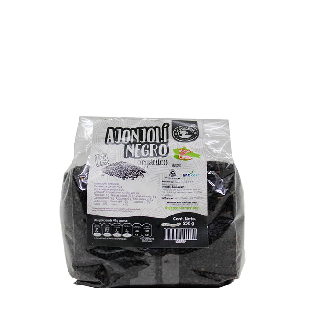 [ajonjoli250] Ajonjolí Negro 250g (La Cocina Verde)