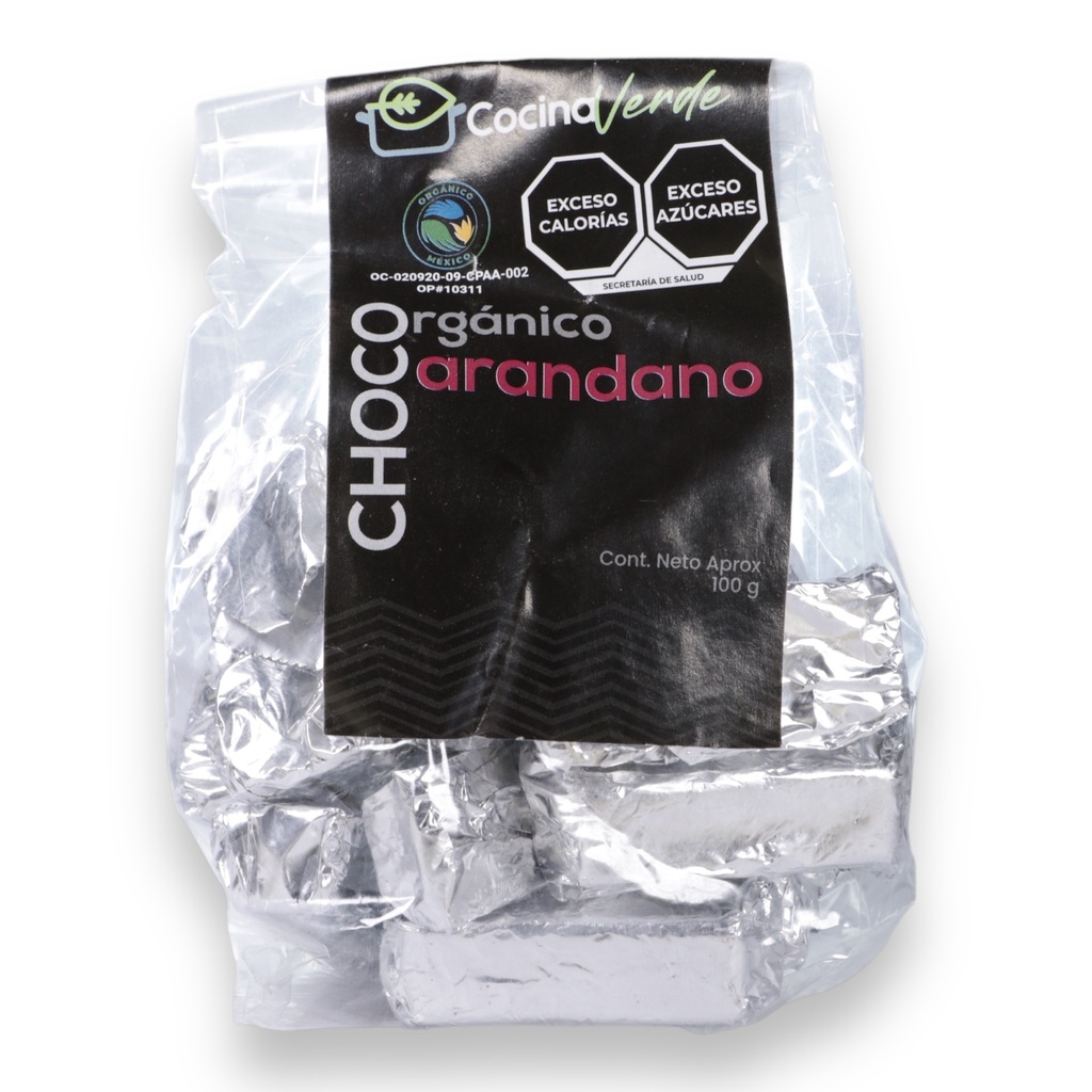 [0723707896126] Chocolate con arándano 100g (La Cocina Verde)