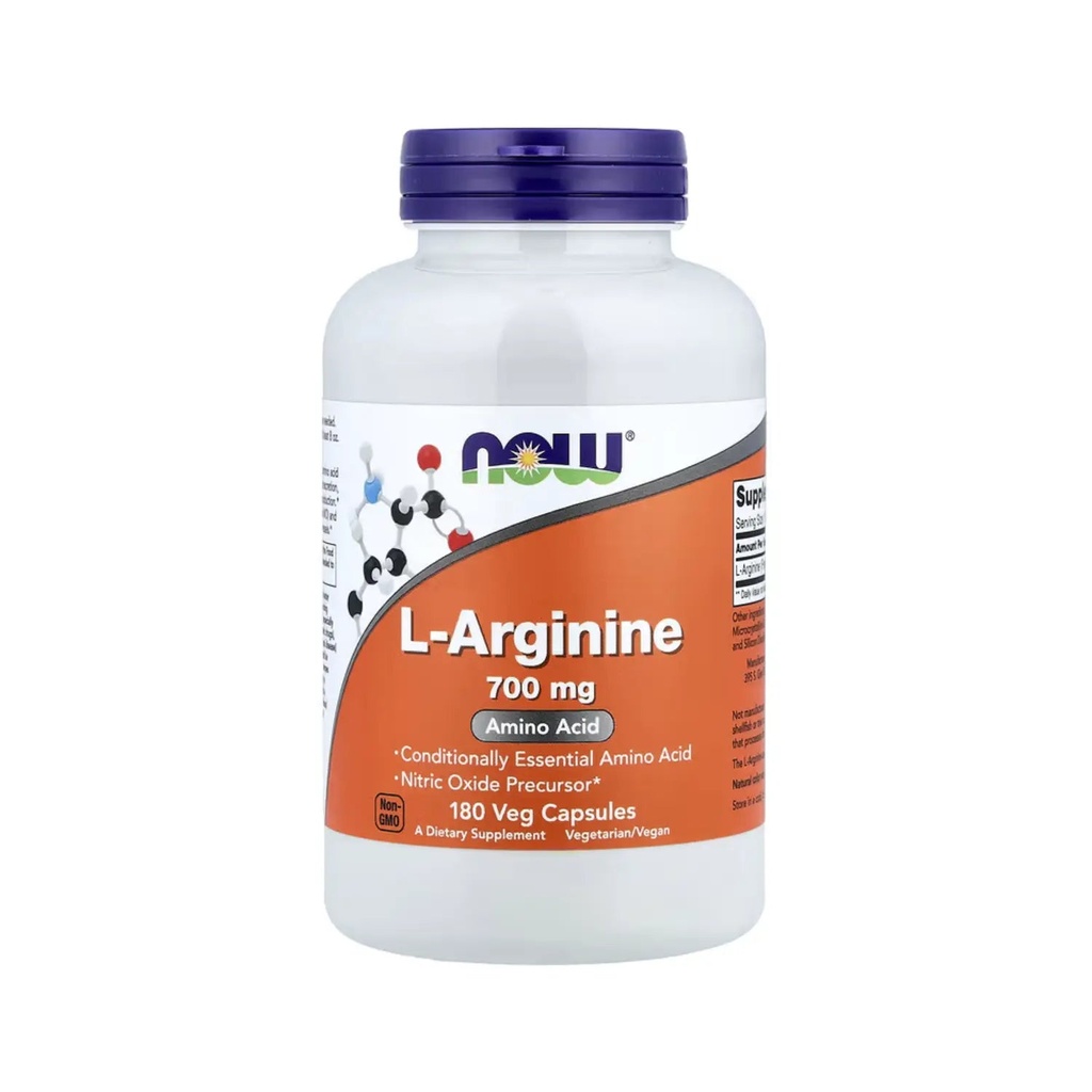 [733739000330] L-Arginina 180caps 700mg c/u (Now Foods)