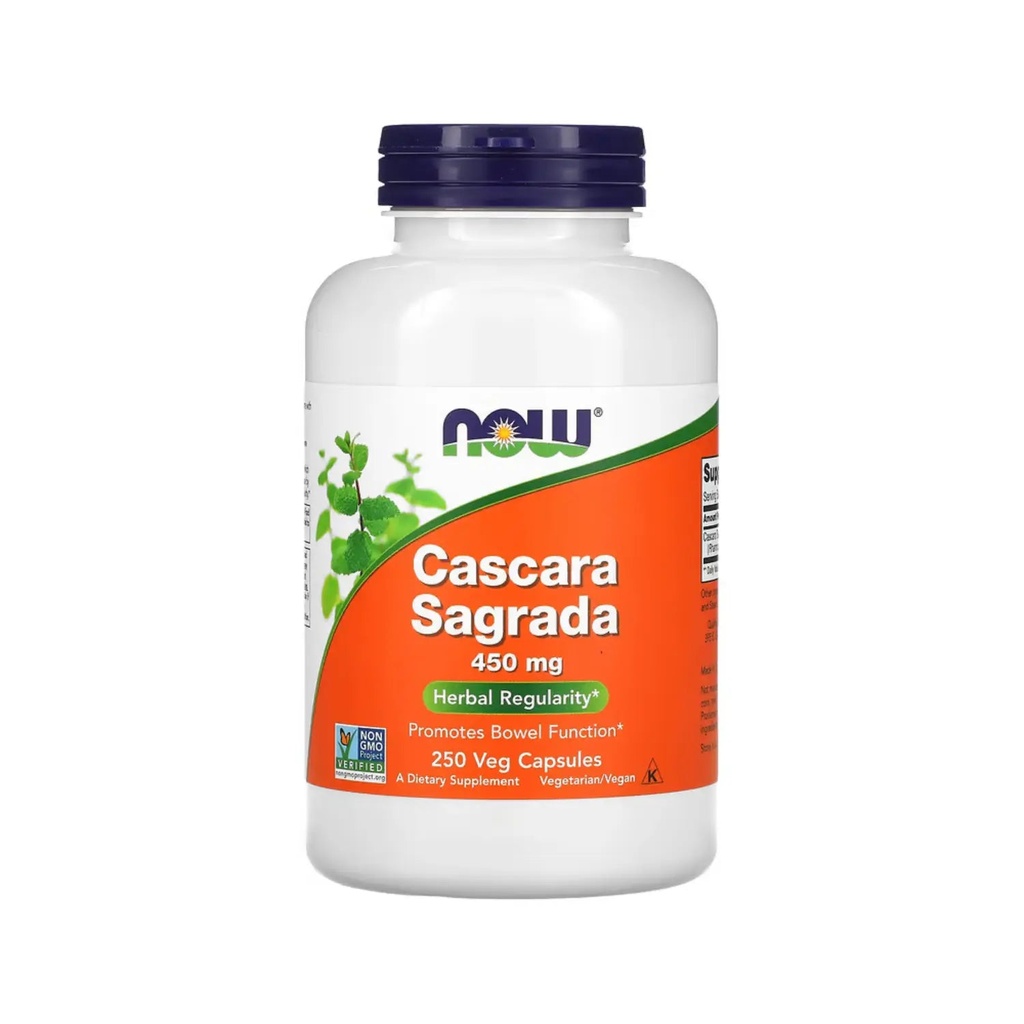 [733739046239] Cascara Sagrada 250caps 450mg c/u (Now Foods)