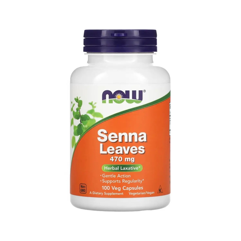 [733739047526] Hojas de Sen 100caps 470mg c/u (Now Foods)