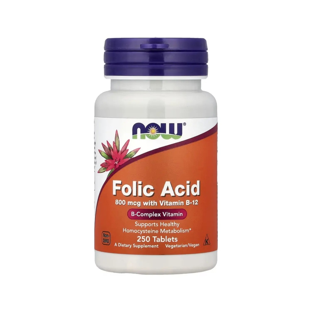 [733739004765] Acido Folico 250tabs 800mcg (Now Foods)