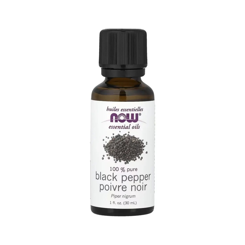 [733739074164] Aceite escencial de pimienta negra 30 ml (Now Foods)