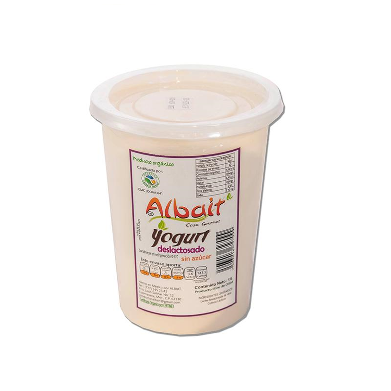 Yogurt natural deslactosado  1l (Albait)