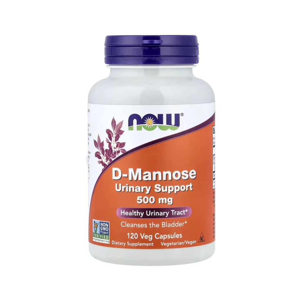 [733739028112] D-Mannose Tracto Urinario Sano SFN 120caps 500mg (Now Foods)