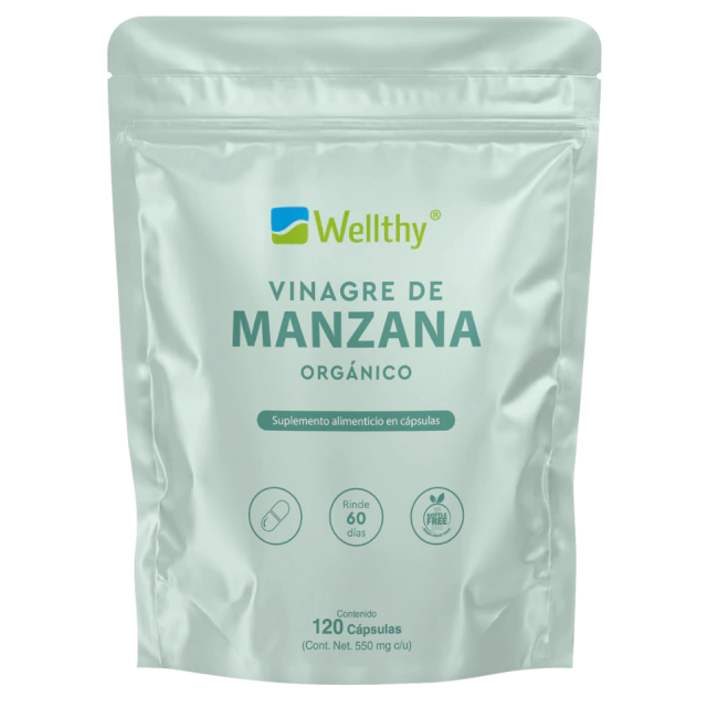 Vinagre de Manzana 120Cap (Wellthy)