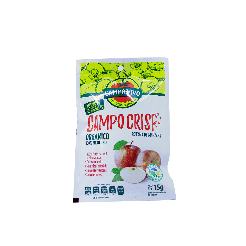 Botana de manzana 15g (Campo Vivo)