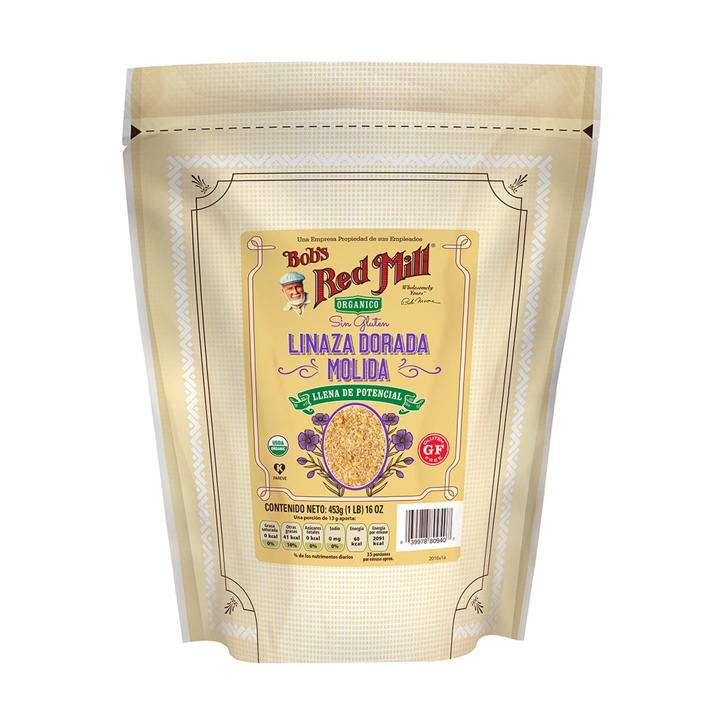 Linaza dorada organica sg 453grs (Bobs red mill)