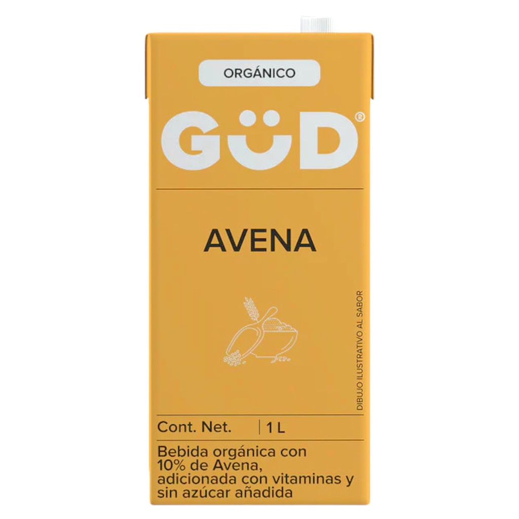 Bebida de avena sin azucar 1l (GUD)