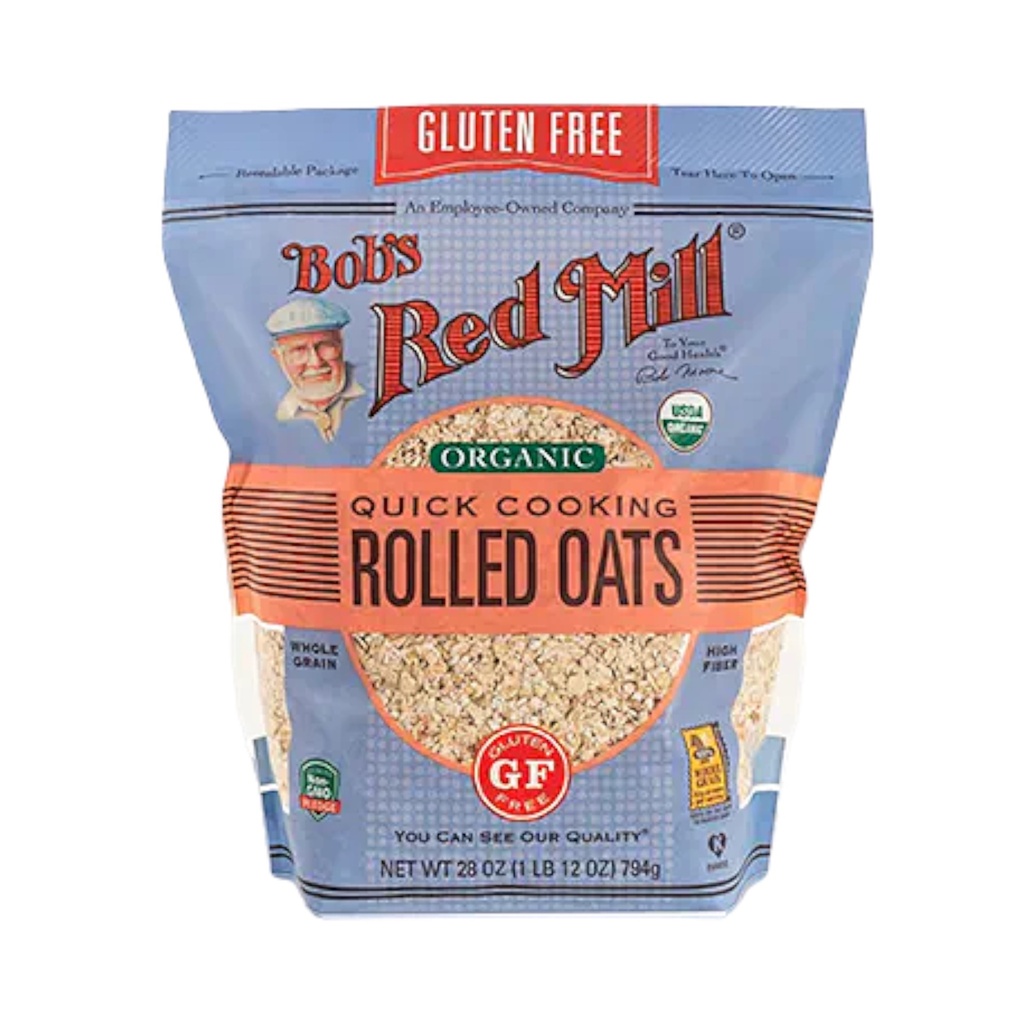 Avena Rolada Orgánica Rapida Coccion 453g (Bobs Red Mill)