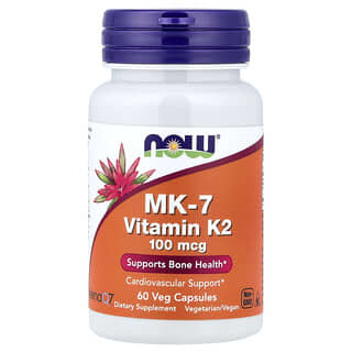 Vitamin k-2 (mk7) 100 mcg 60 vcaps (Now Foods)