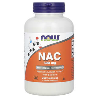 Nac n-acetil-cisteína, selenio 600 mg 250caps (Now Foods)