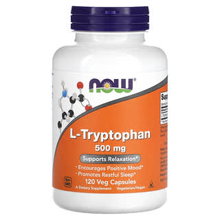 L-triptófano 500 mg 120 capsulas (Now Foods)