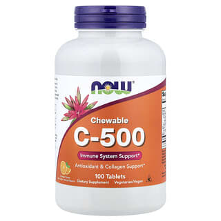 C-500 chew orange 100 tabs (Now Foods)