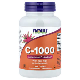 C-1000 con rose hips y bioflavonoides 100 caps (Now Foods)