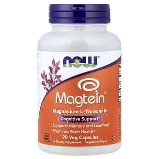 Magtein l-treonato de magnesio 90vcaps (Now Foods)