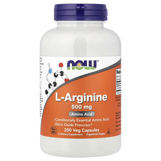 L-arginina 500 mg 250 vcaps (Now Foods)